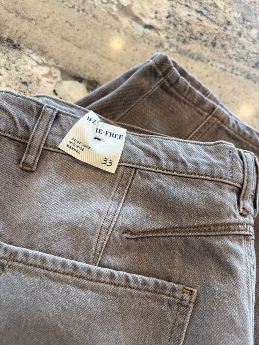 Free People Good Luck Barrel Jeans - Archive Gray - Picture 2 of 3